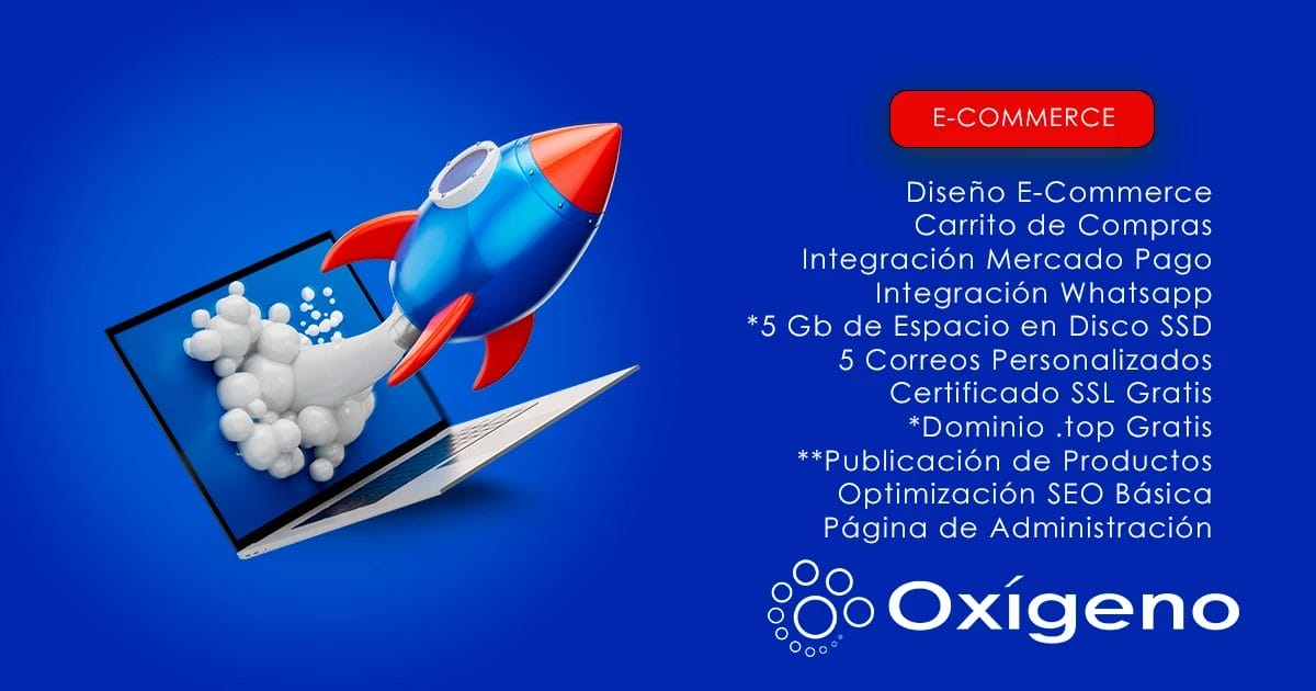 E-Commerce Oxígeno WEB